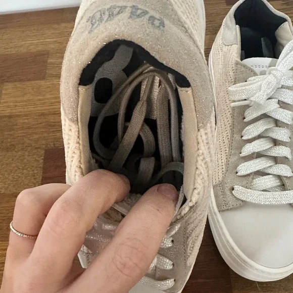 P448 Womens Thea Pachi Platform Sneaker EU 40 NWT $ 298 Lace Up Low Top - Picture 8 of 11